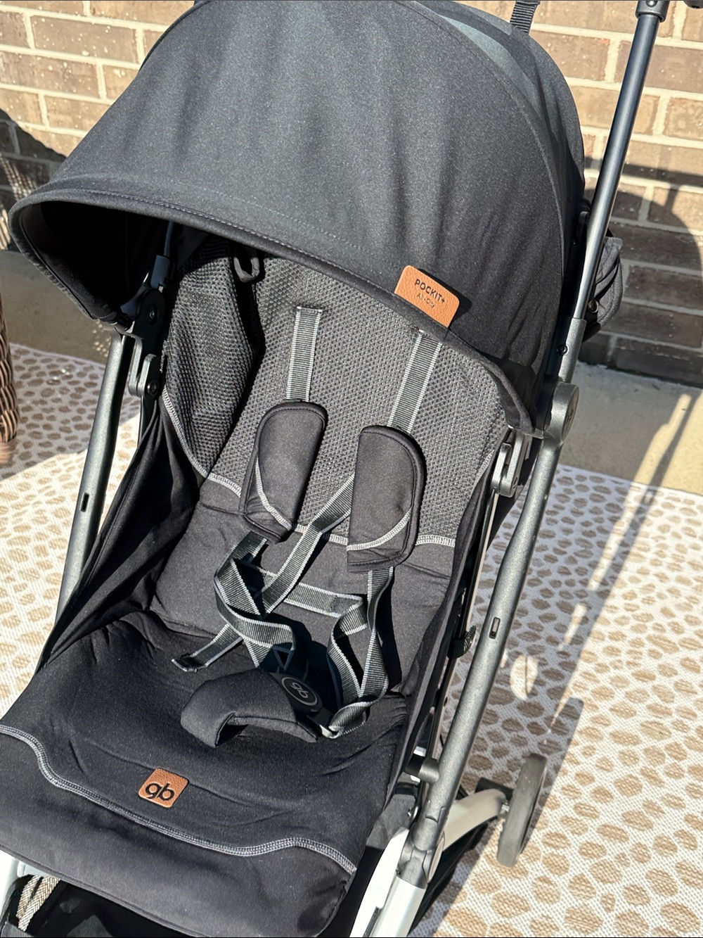 GB Pockit+ All City Compact Foldable Stroller Frame in Black and Silver - Picture 13 of 14